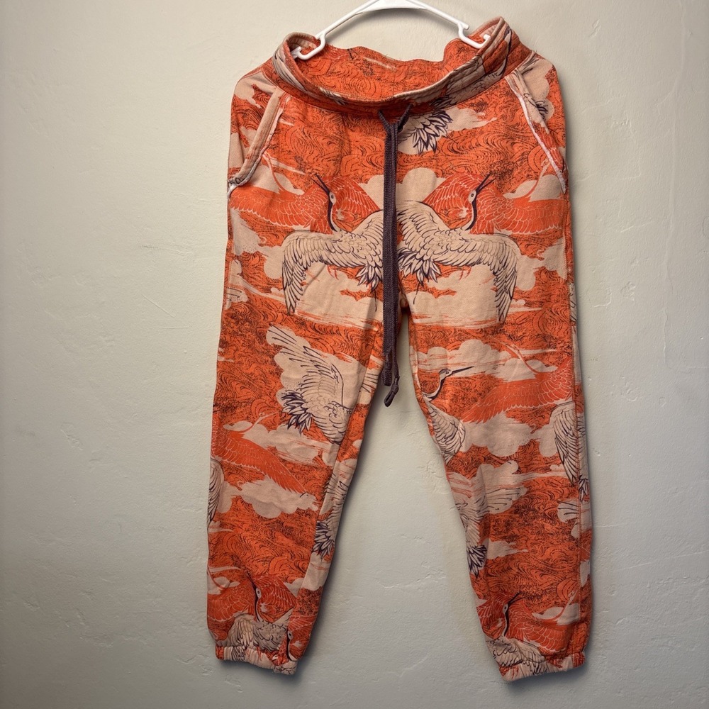 Daily Practice Anthropologie Joggers Sweatpants Animal Print XS Rare